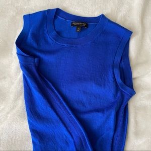 Banana Republic Merino wool blue top sleeveless